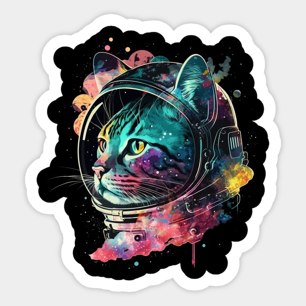 astro cat Sticker by a cat cooking